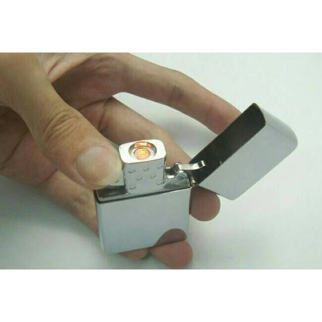 Dijual MANCIS   KOREK API UNIK USB ZIPPO STAINLESS Berkualitas