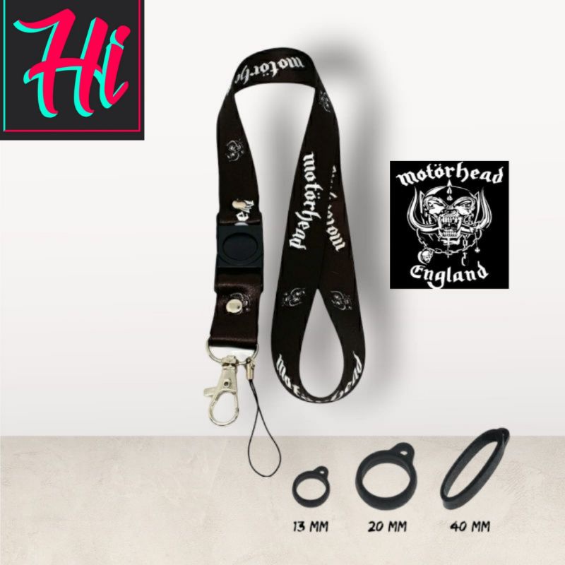 

lanyard MOTORHEAD lanyard DISTRO/ band metal gantungan kunci name tag id card kartu nama / tali lanyard gantungan leher vans fullprint