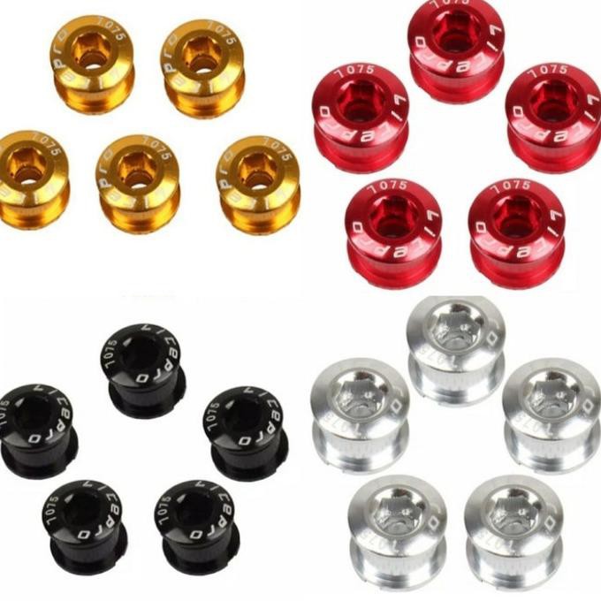 Baut Bolt Chainring Crank Litepro - Silver Agusset22