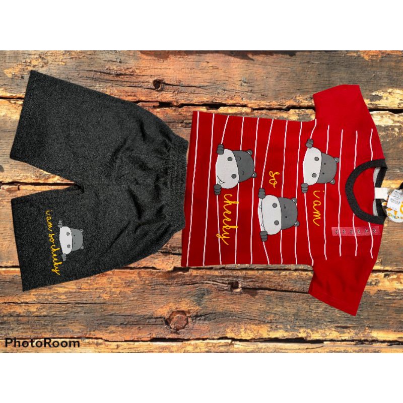 setelan baju anak laki² little M original matahari dept.store