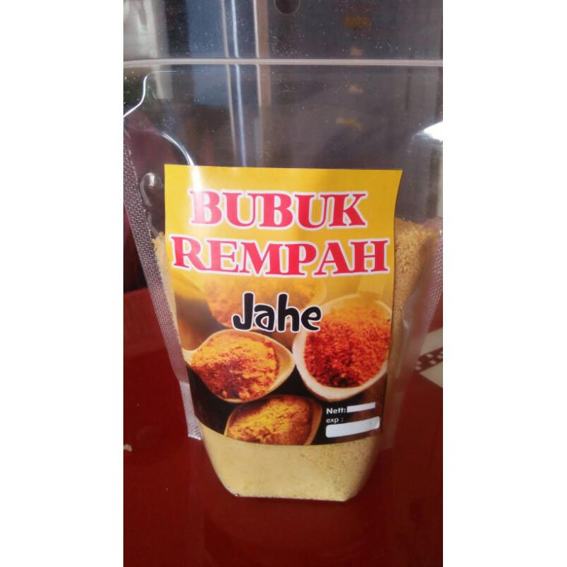 

bubuk rempah jahe instan 500gr tanpa kayu secang