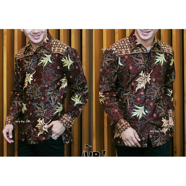 Kemeja Batik Lengan Panjang /Jumbo / Seragam Kantor / kondangan/ Baju Pria dewasa /  formal / Kasual