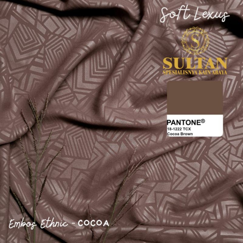 50CM EMBOS ETHNIC SOFT LEXINA COCOA KAIN SULTAN (MEREK LAMA: SOFT LEXUS)