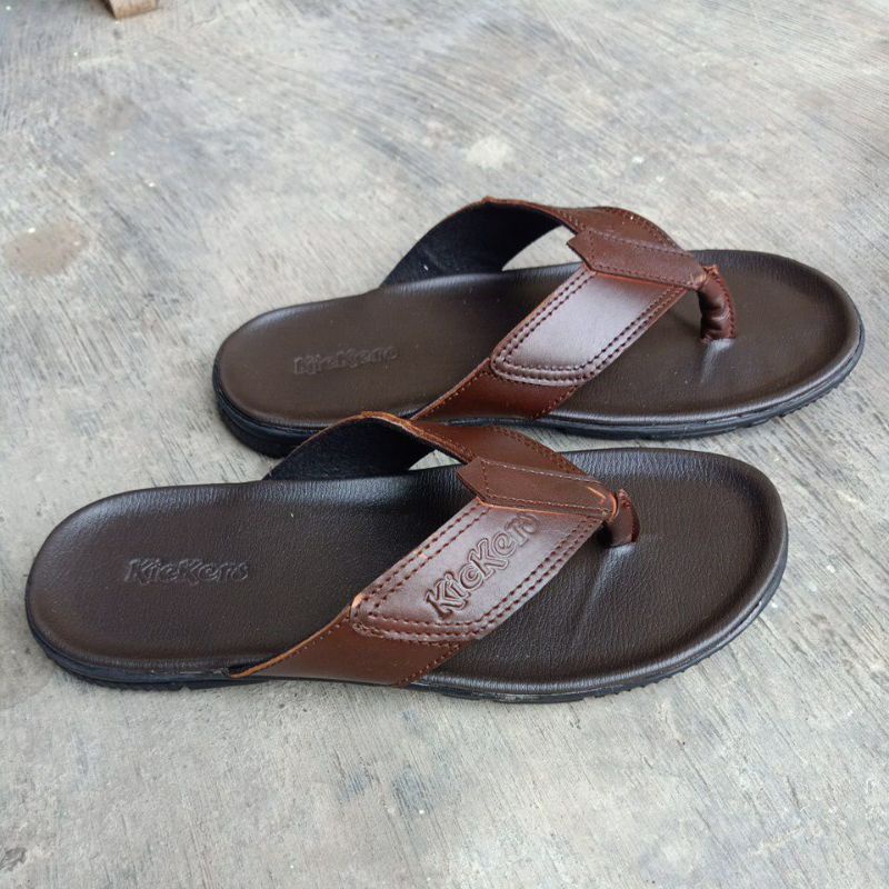 sandal Kickers 05/sandal kulit pria/sandal cowok terbaru/sandal murah/sandal fashion/sandal casual/sandal pria terlaris