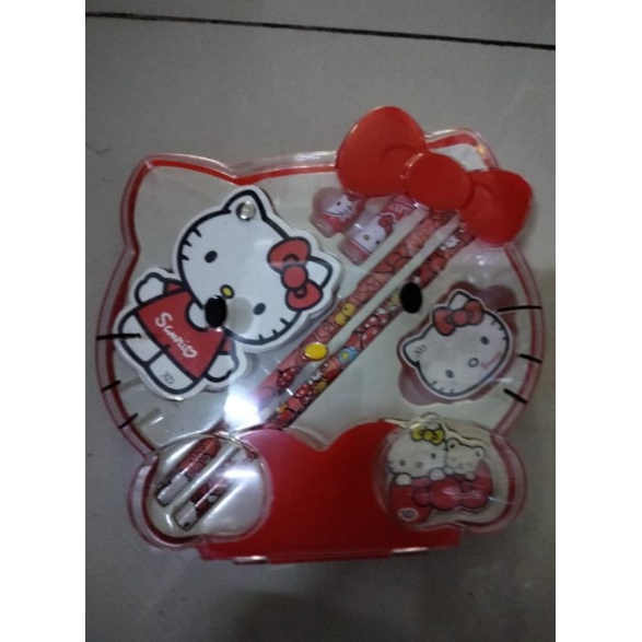 

Kotak pensil hello kitty / kotak pensil set / pensil case