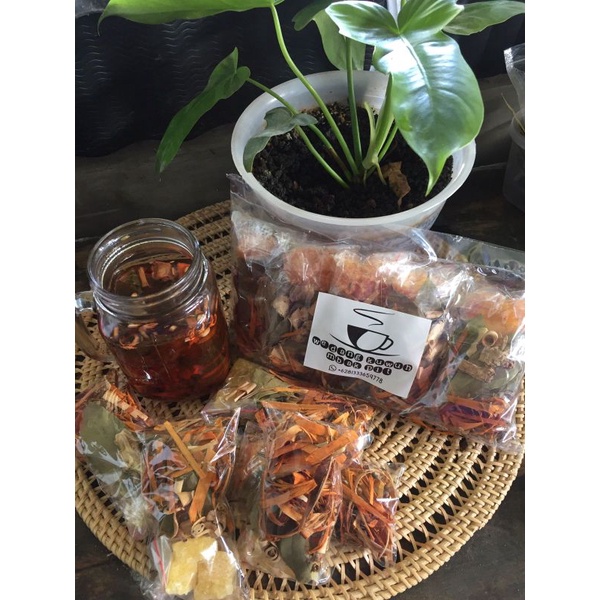 

(5 pcs) WEDANG KUWUH MBAK PIT LENGKAP DENGAN GULA BATU