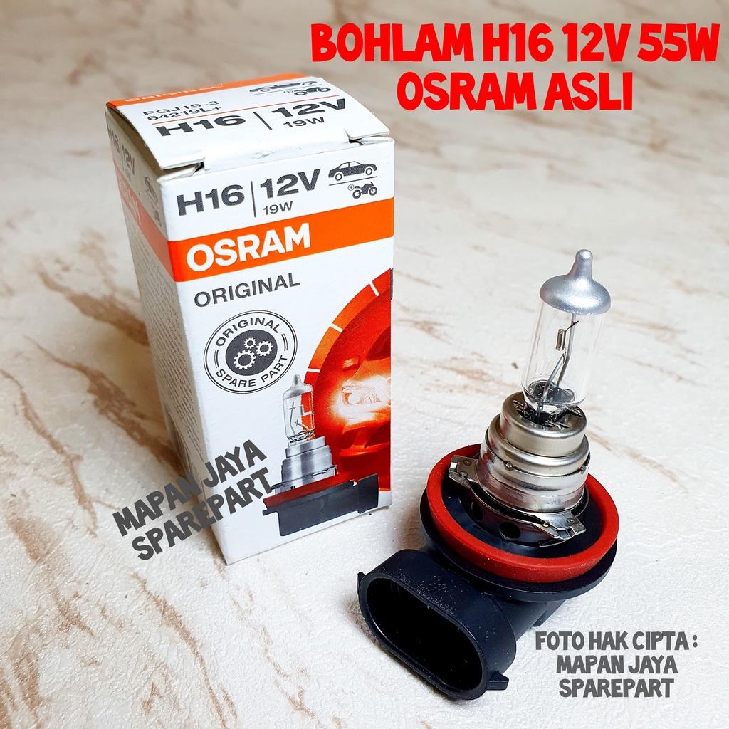 OSRAM BOHLAM H16 FOG LAMP KABUT AVANZA NEW AGYA AYLA CALYA SIGRA RUSH