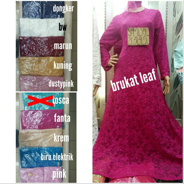 obral gamis brokat busui jumbo