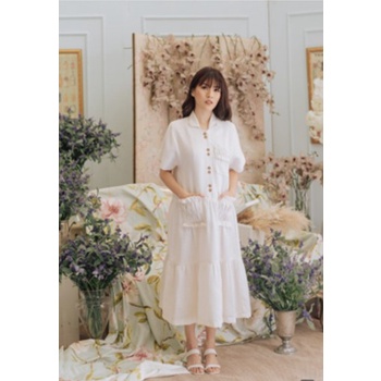 MAVEN - Lundy Dress in Whipcream