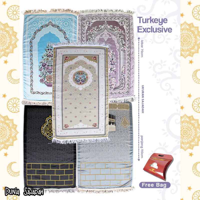 Sajadah Eksklusif Turkey Box / Sajadah Turki Mewah Dus