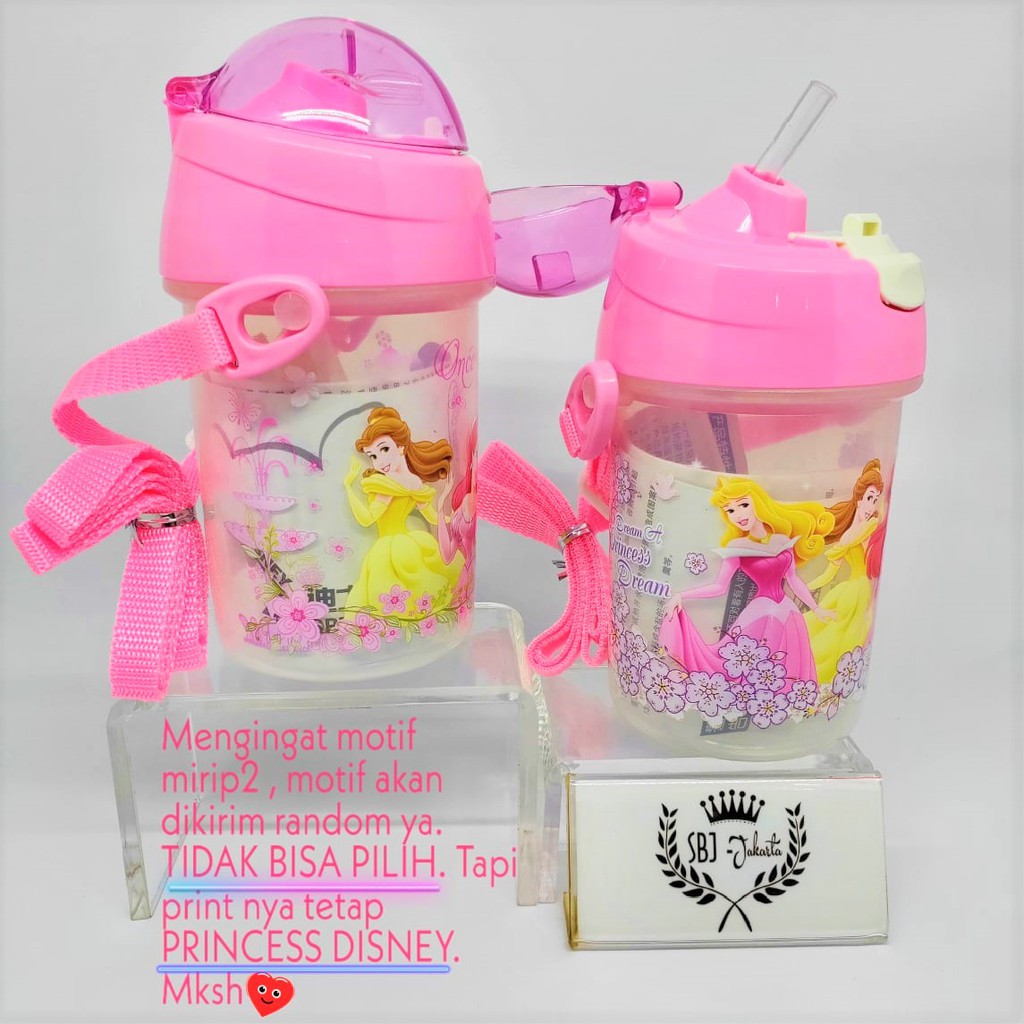 Botol air minum PLASTIK BPA Free 350 ml Karakter PRINCESS