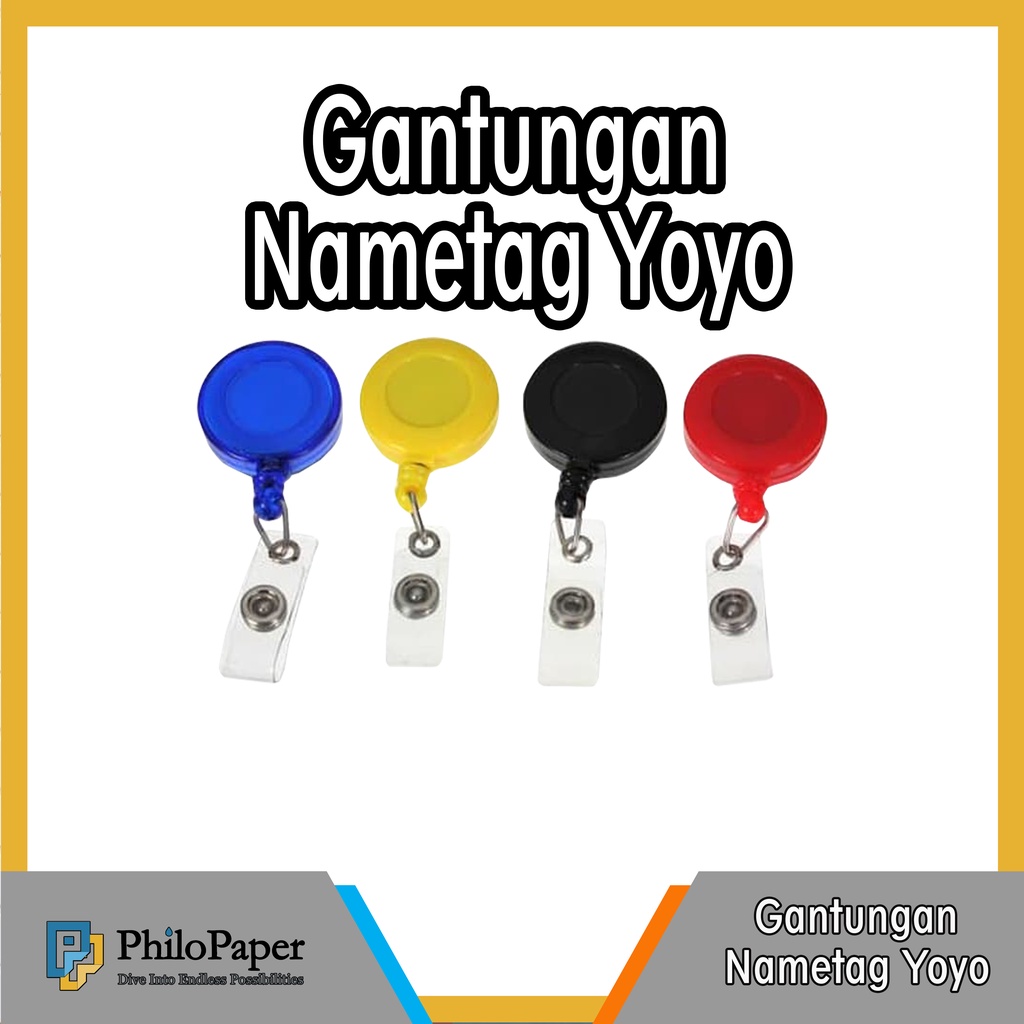 

ATK ~ Name Tag Roll Yoyo / Penjepjepit nametag Yoyo / Gantungan ID Card Yoyo