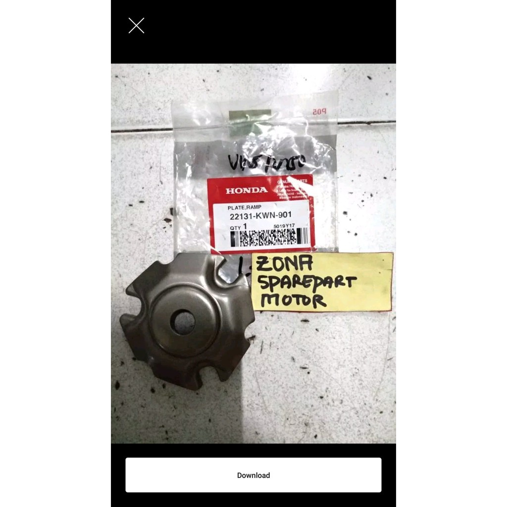 Plat Tahanan Rumah Roller Vario 125 Vario 150 led Vario125 150 LED PCX AHM 22131 KWN 901