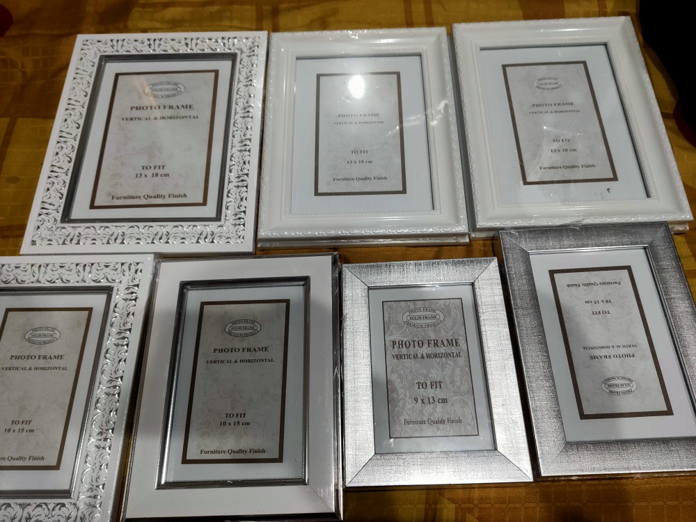 Bingkai Foto 5r Putih Klasik | Photo Frame Minimalis | Pigura Murah Classic