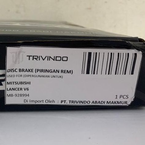 Disc Brake Piringan Rem depan Lancer Galant V6 MB928994 Trivindo