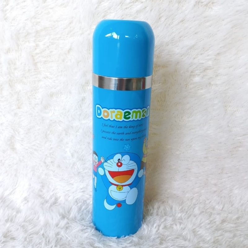 Termos Karakter , Termos Stainles, Botol karakter Doraemon ,Botol Air Minum  0.5 Liter , , Botol Minum , Tempat Air Minum Terbaru