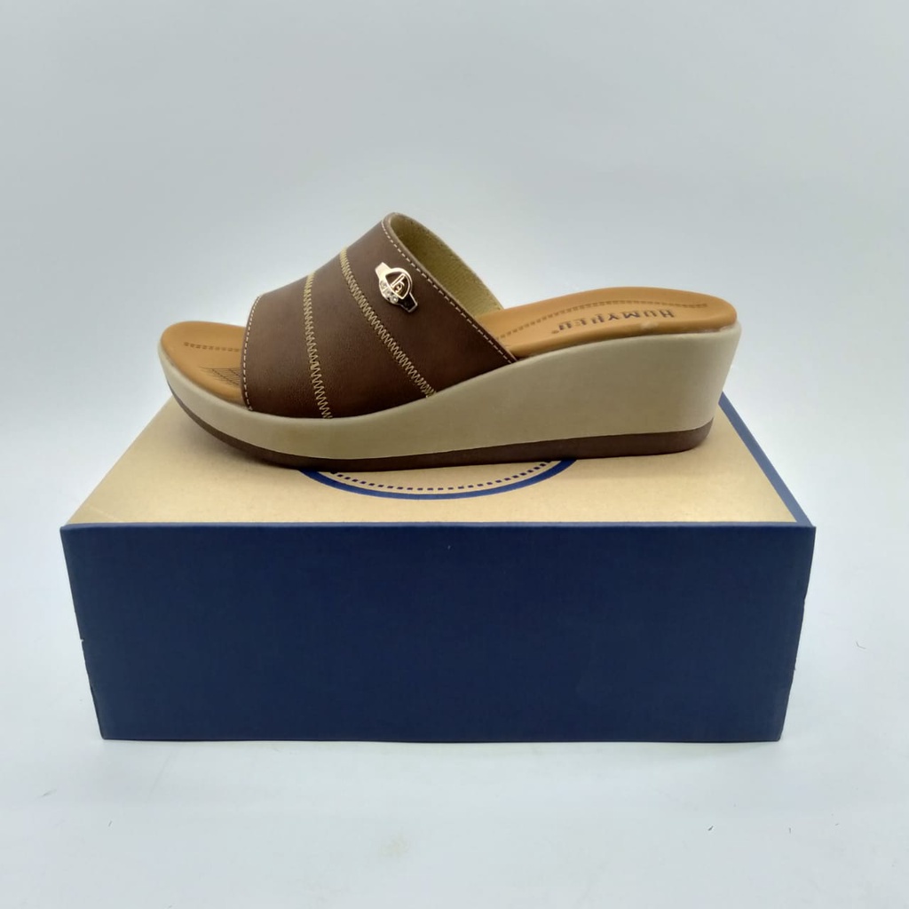 Sandal Wanita HOMYPED Original Terbaru Wedges Promo Ori Size 36 - 40 Kekinian Kulit Sintetis LOUISA 