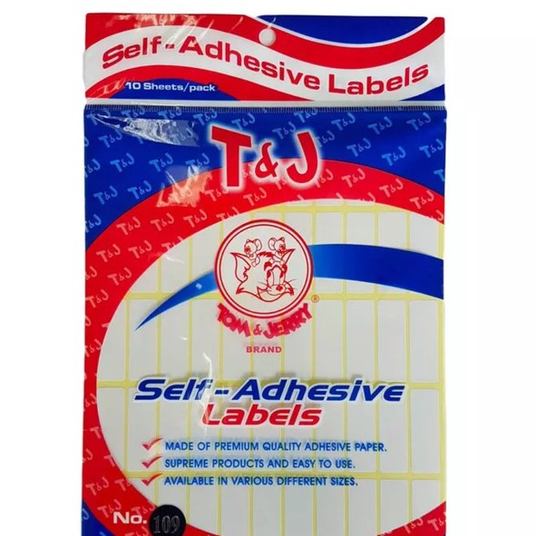 

LABEL TOM JERRY 109 BOX ISI 25 SHEET 贴纸