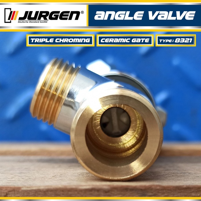 Stop Kran WC Single Valve 1/2 Inch Jurgen Keran Jet Shower (Kuningan)