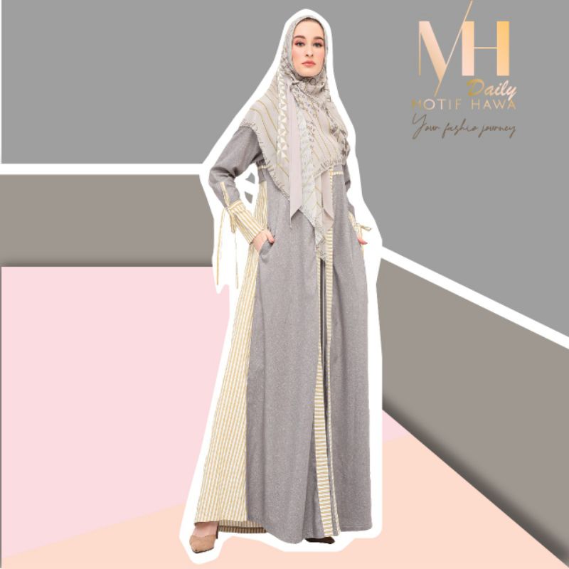 [MOTIFHAWA] GAMIS SYARI / DRESS SET PRINTING DAILY PREMIUM " MHD ADZKIRA " BY MOTIF HAWA