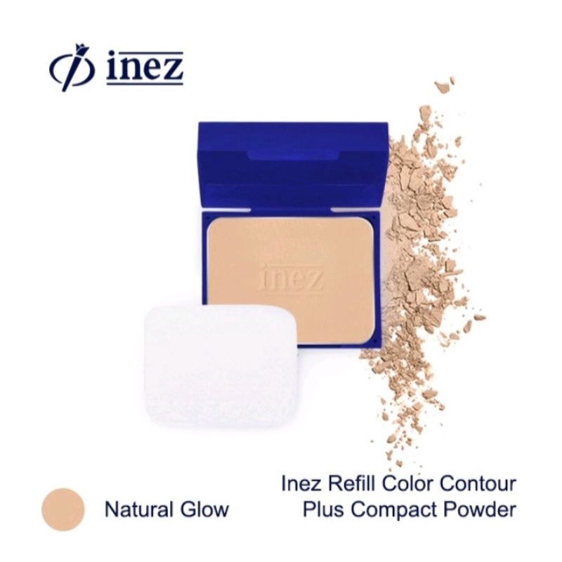 INEZ REFILL Color Contour Plus Compact Powder / Refill Bedak Padat Inez / Isi Ulang Bedak Inez Original 100% New Case