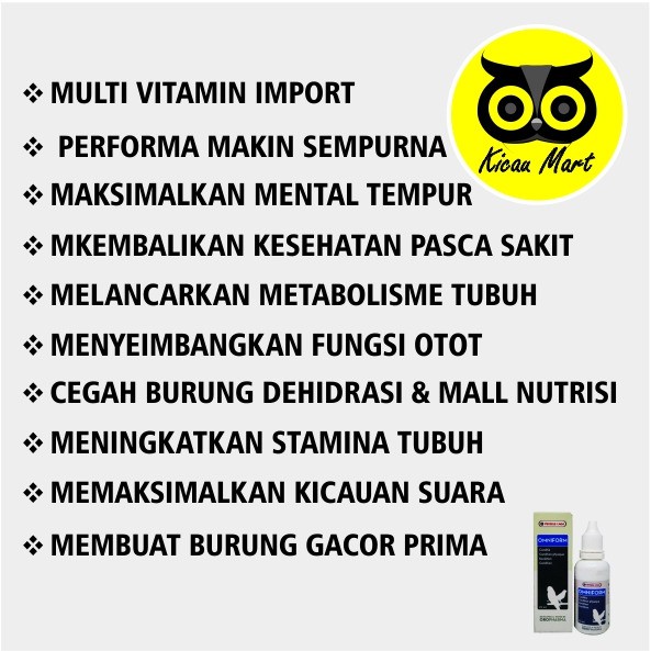 VITAMIN LOMBA BURUNG OMNIFORM VERSELE LAGA OBAT PENGGACOR MURAI KACER PLECI KENARI LOVEBIRD OMNIFORM