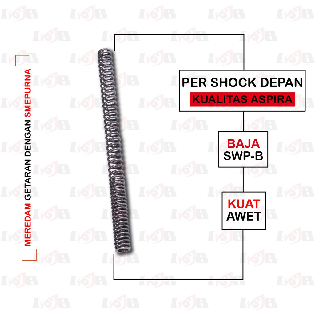 Aspira Per Shock Depan Mio lama carbu Nouvo Spring Front Shockbreaker Peredam Kejut YGP