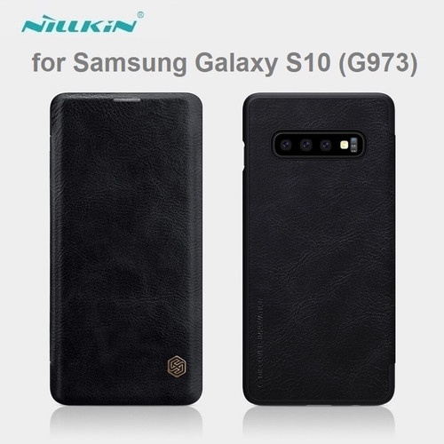 SAMSUNG GALAXY S10 NILLKIN QIN LEATHER CASE ORIGINAL