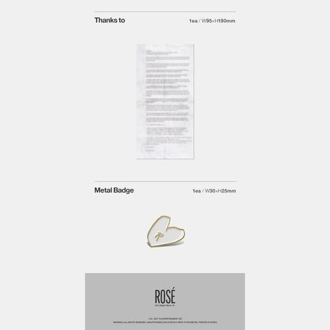 [OFFICIAL] Rose First Single Album -R- Kit Album sealed