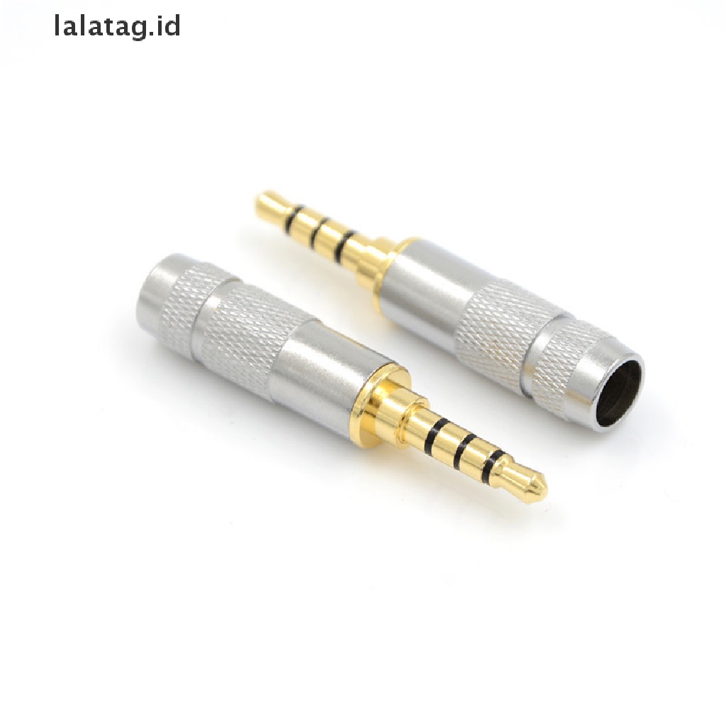 (Flyag) Konektor Jack Audio 3.5mm 4 Pole Male Stereo Untuk Headphone