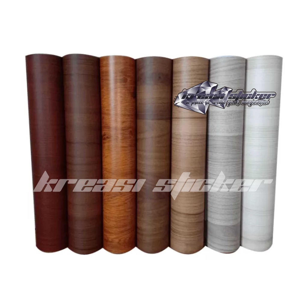 EVCHOME Wallpaper Sticker Lemari/HPL Sticker Lemari Serba Guna/Wallpaper Dinding Serat Kayu