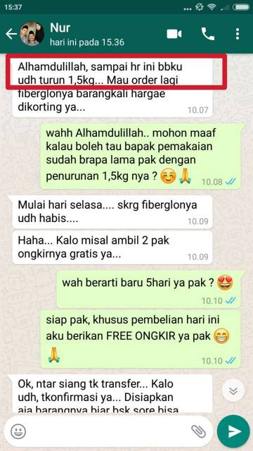 FIBERGLO LESS APPETITE BRIGHTER SKIN PELANGSING kurus + PEMUTIH BPOM lancar bab pencernaan