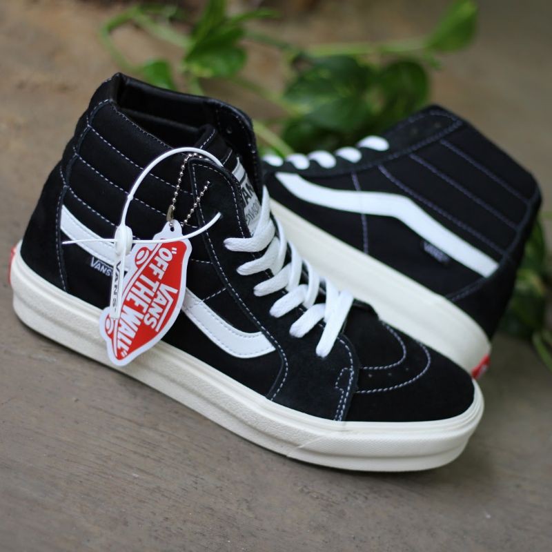 Sepatu Vans SK8 High Black White Premium BNIB Import, Harga Termurah, Kualitas Terbaik di Kelas nya