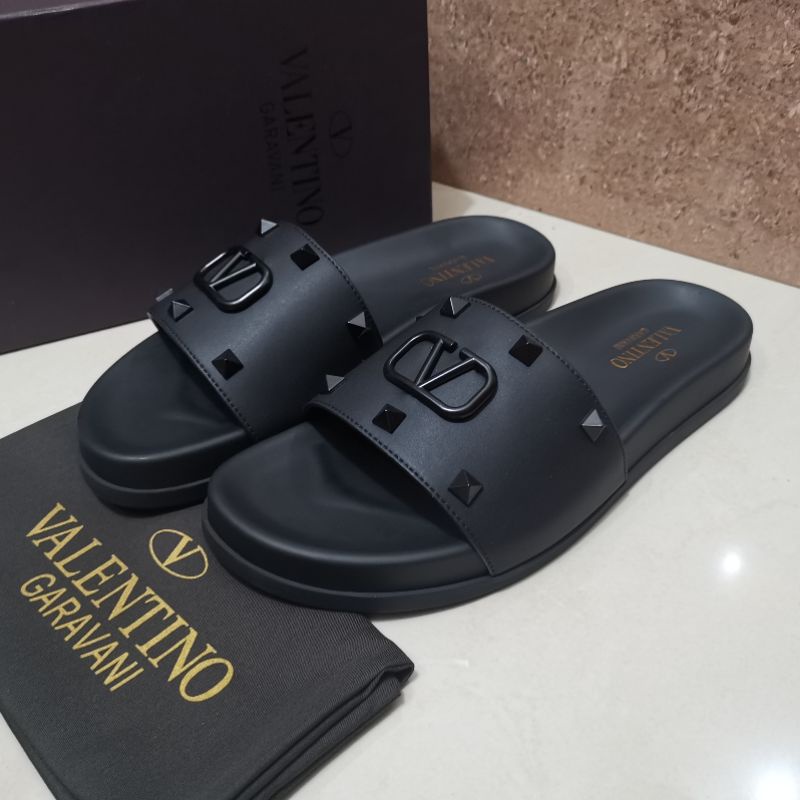 sandal pria vln sendal cowok selop slippers mirror top Brand P1SHOES