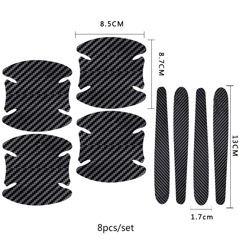 8pcs Stiker Film Pelindung Handle Bahan Carbon Fiber Untuk Bmw E46 F30 E60 F10 E90 E36 G20 E39 E90 30 G30 G01 G02 M Performance