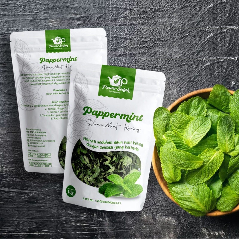 

PAPPERMINT TEA (Teh Daun Mint Kering) FLOWER SEDUH TULUNGAGUNG 10gram