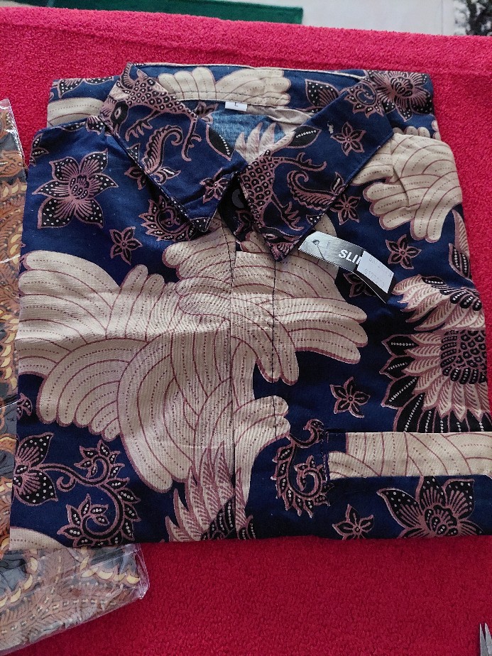 Baju Batik Pria Slimfit Big Size M L Xl Xxl Atasan Kemeja Batik Lengan Panjang Original