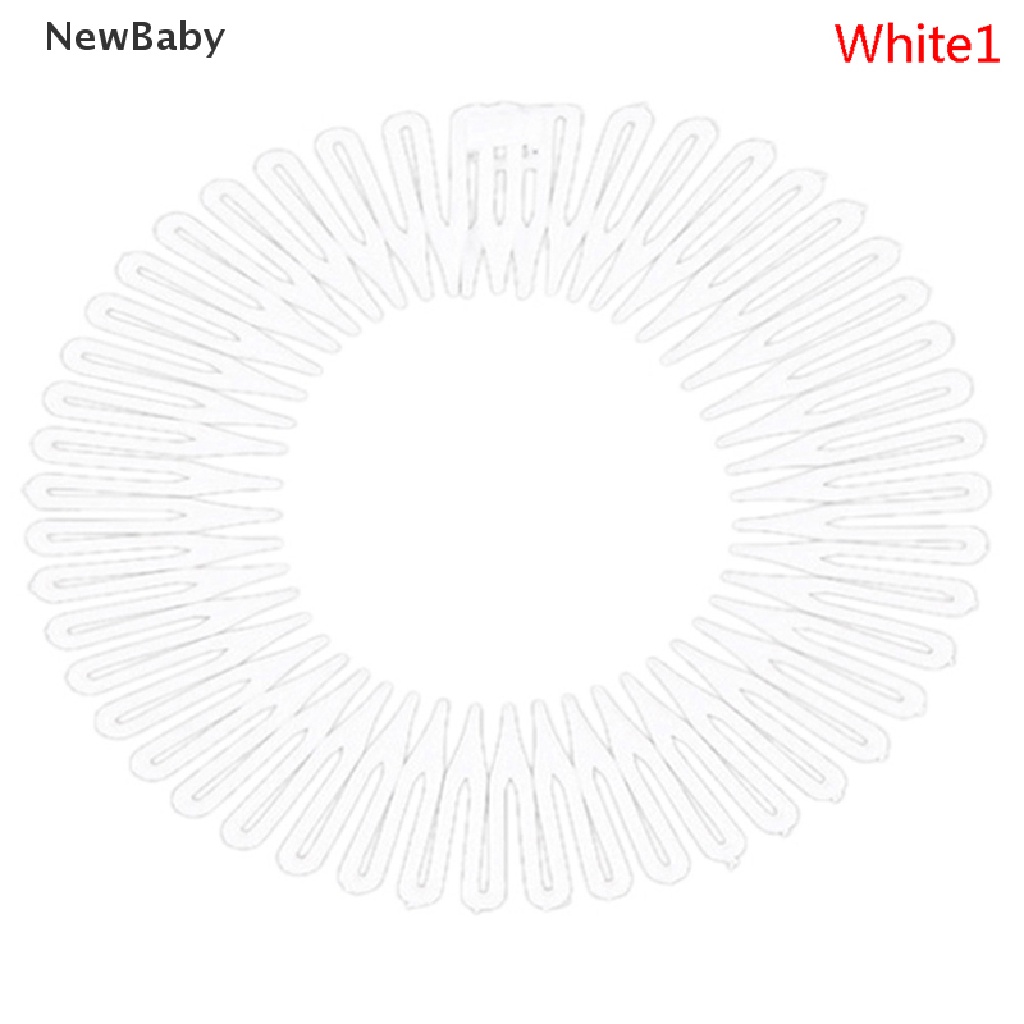 Newbaby Bandana Rambut Bahan Plastik Desain Gigi Sirkam Flexible Elastis Untuk Wanita