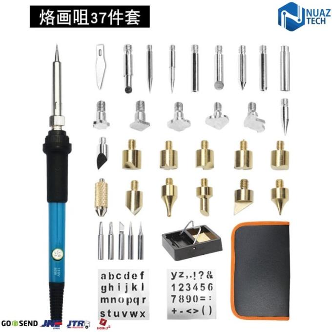 

SOLDER ALAT LUKIS WOOD BURNING PEN PYROGRAPHY 37 SET - MULTI WARNA