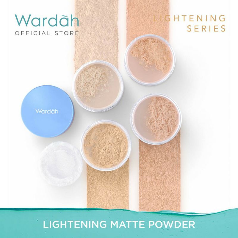 Wardah Lightening Matte Powder 20gr /BEDAK TABUR/BEDAK WARDAH/PRODUK WARDAH