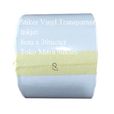 

Stiker Vinyl Transparant Inkjet 8cm x 30m