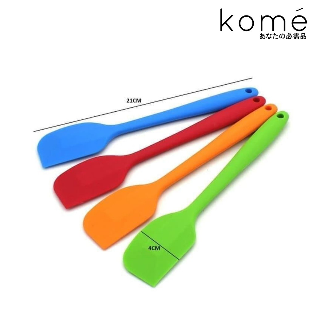 Spatula Silikon Food Grade Alat Masak Tahan Panas Anti Lengket Import / Spatula Tebal Tahan Panas