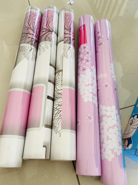 Wallpaper Sticker Dinding Sakura Pink