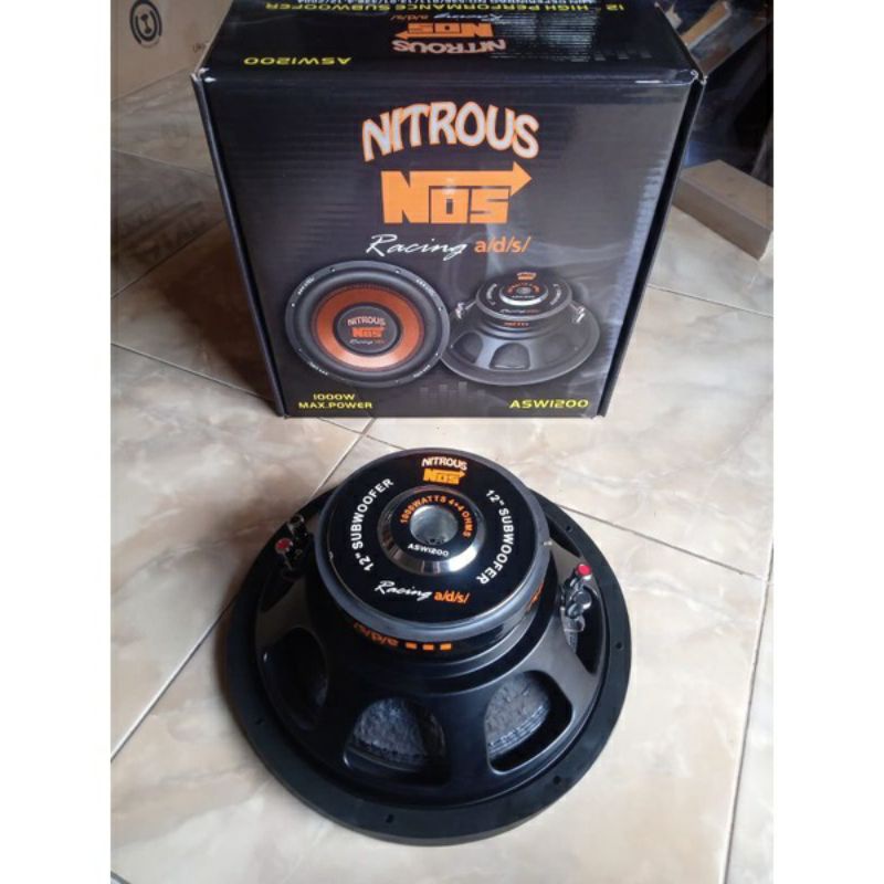 SPEAKER SUBWOOFER ADS 12 INCH 1200 NOS NITROUS 1000watt DOUBLE COIL
