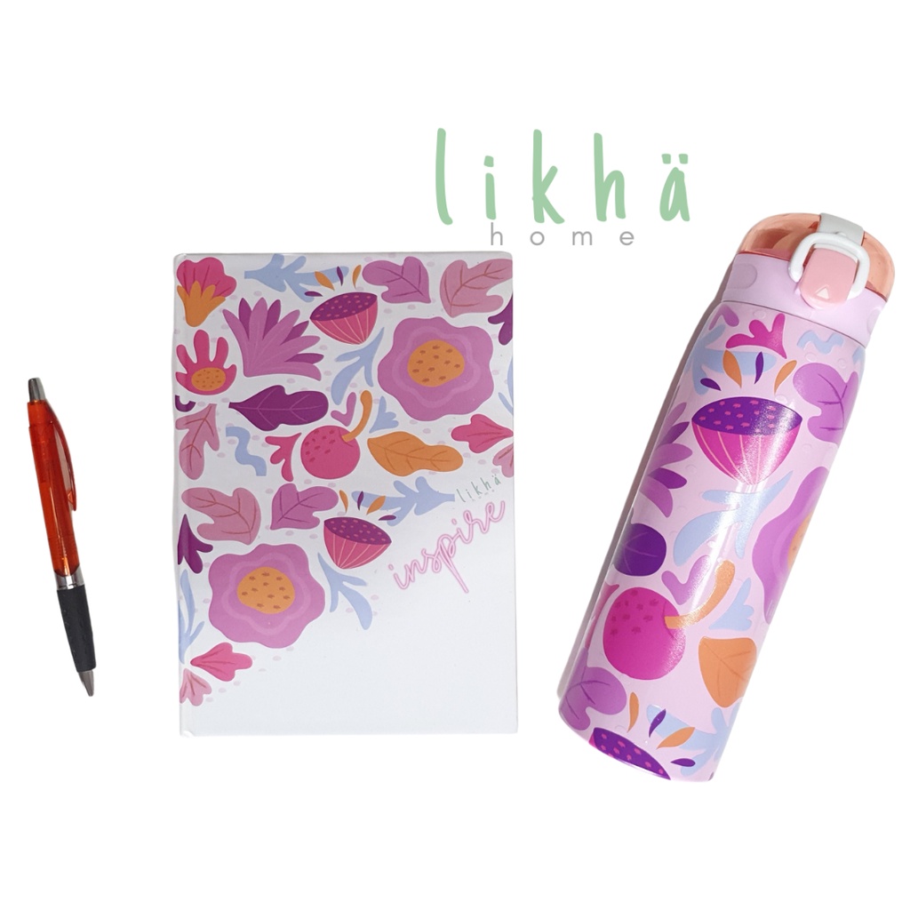 

Office Set Notebook Tumbler "Pink Bloom