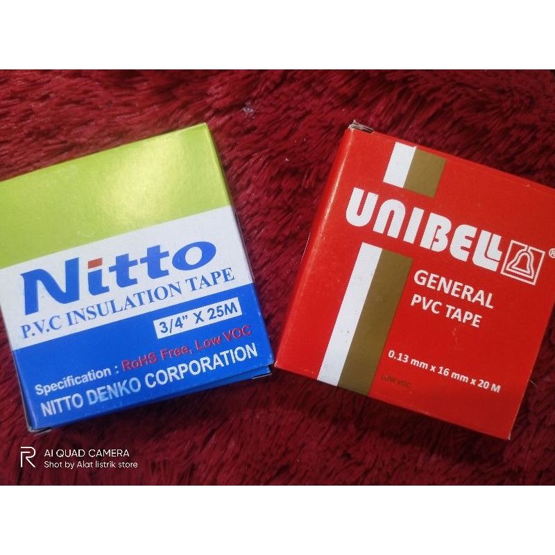 

Nitto Isolasi Listrik Original Tape Hitam PVC Kabel 3/4" 30 M ASLI Termurah Berkualitas