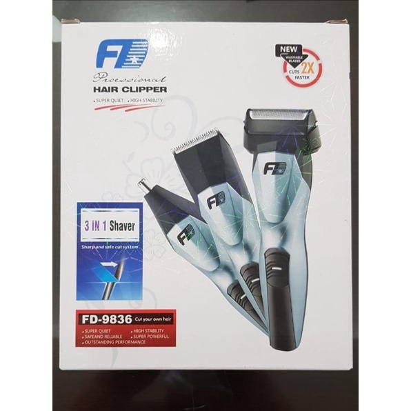 Hair Clipper / Pencukur Rambut FD 3in1 FD-9836