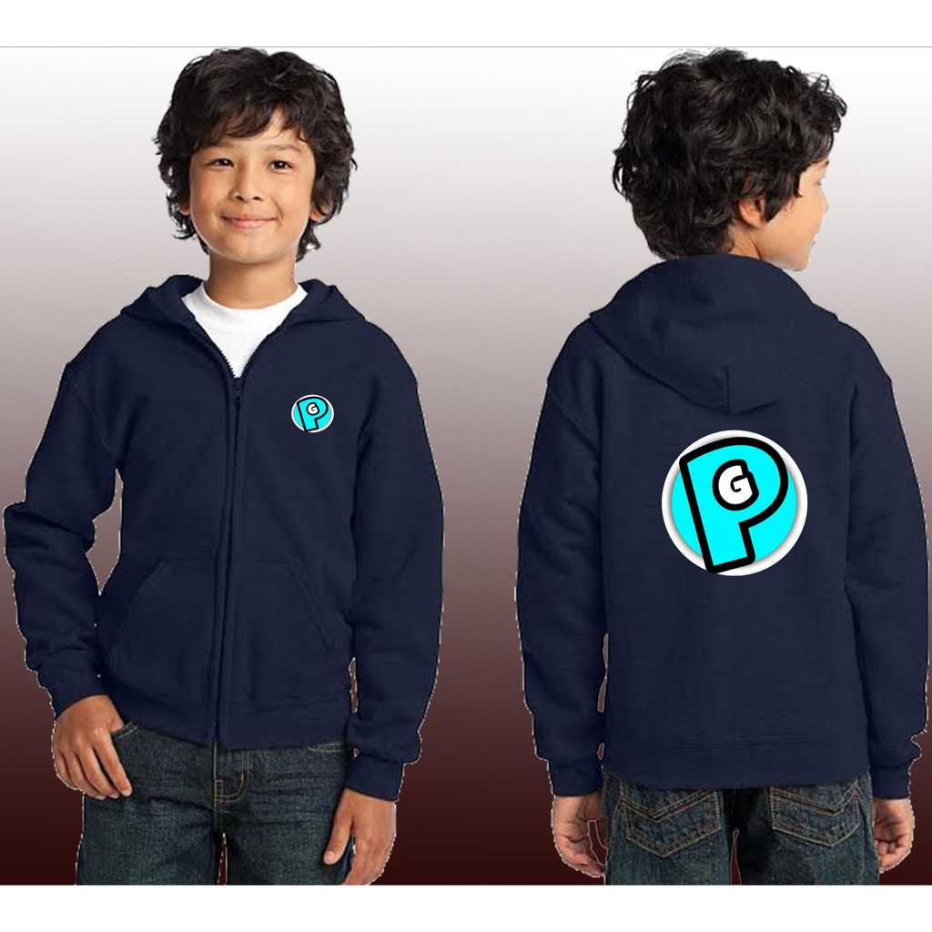Jaket Zipper anak Pandu Gaming jaket sweater resleting anak - anak