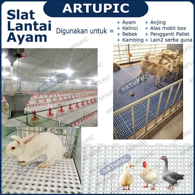 Slat Lantai Ayam Alas Lantai Pijakan Kandang Ayam Kelinci Unggas Kambing Artupic