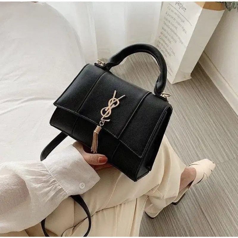 Sling Bag Tas Selempang Handbag Import Premium Branded Murah Original YSL Fashion Unik Kulit EL 5072
